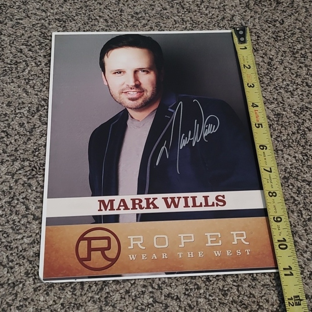 Mark Wills Autographed Roper Poster - Picture 6 of 6